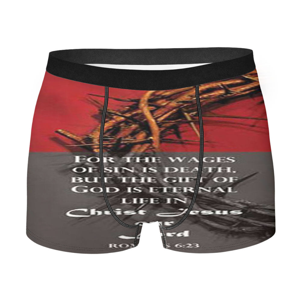 Bible Verse Crown Of Thorns Men'S Boxer Briefs