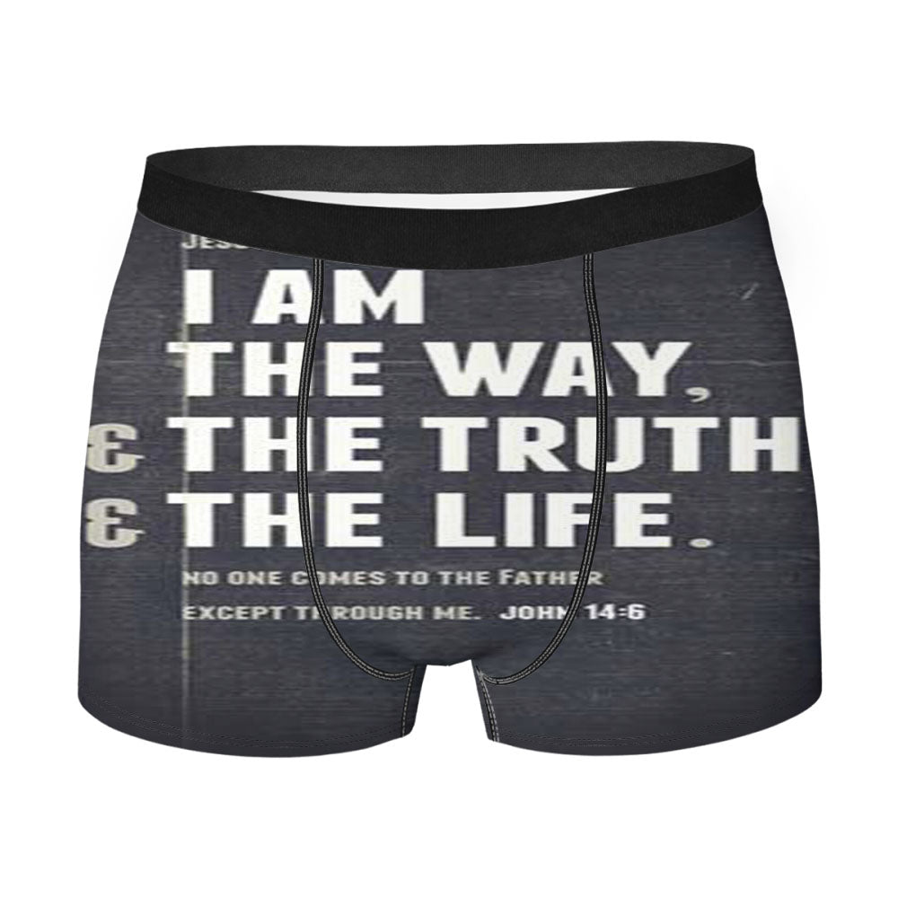 Bible Verse I Am The Way Men'S Boxer Briefs