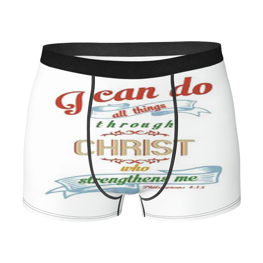 Bible Verse Scrolls I Can Do Men'S Boxer Briefs