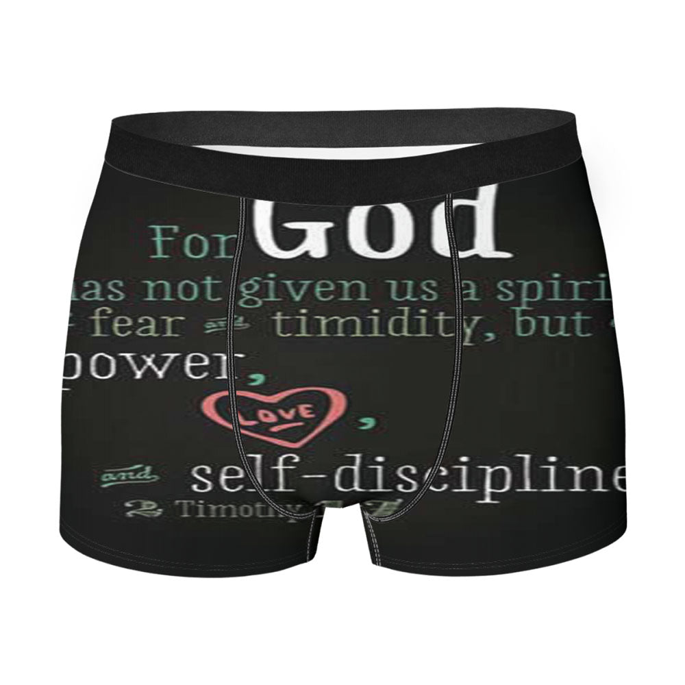 Bible Verse Self Discipline Men'S Boxer Briefs