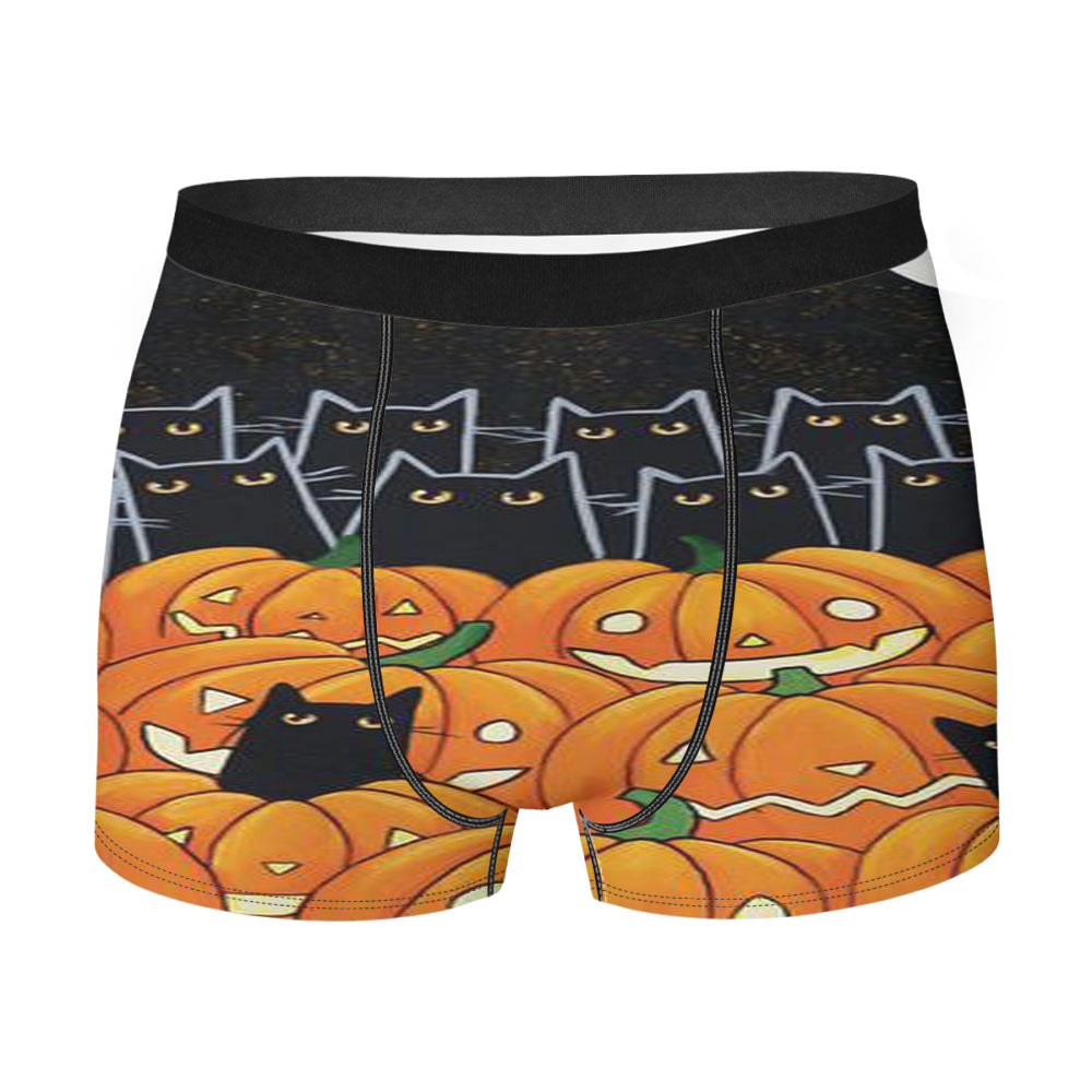 Black Cats & Jack O Lanterns Men'S Boxer Briefs