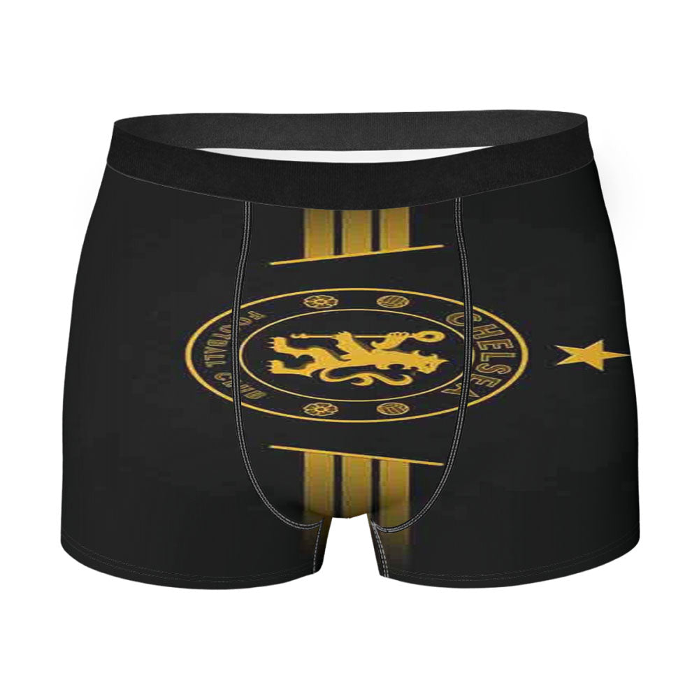 Black Chelsea Fc Men'S Boxer Briefs