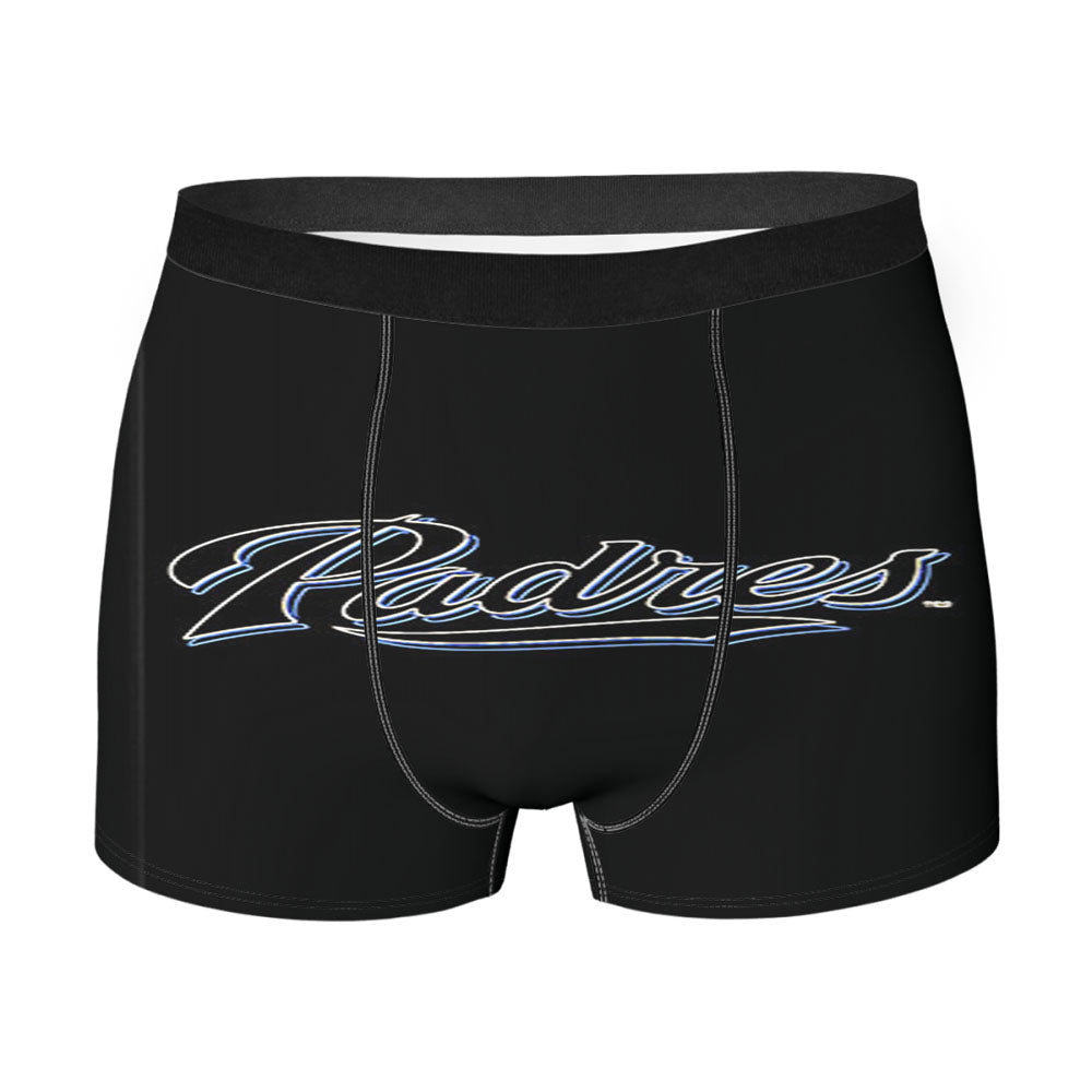 Black Padres Men'S Boxer Briefs