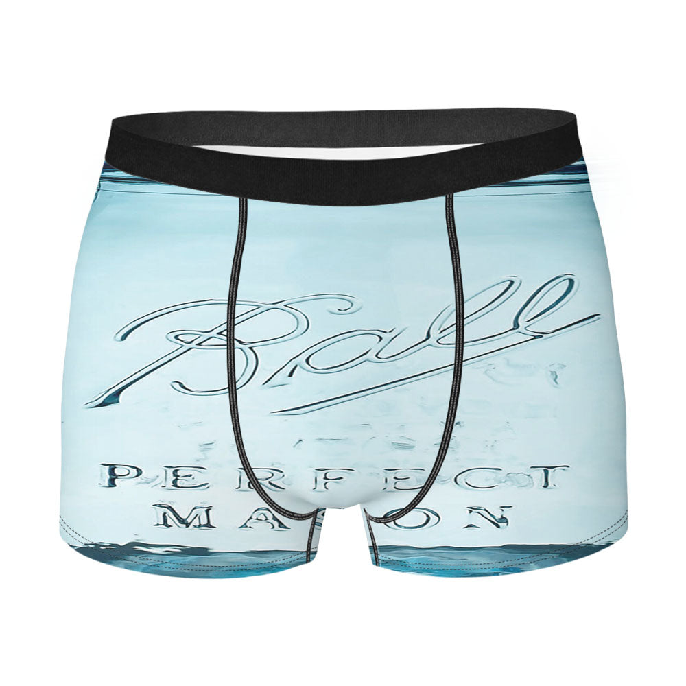 Blue Ball Glass Mason Men'S Boxer Briefs