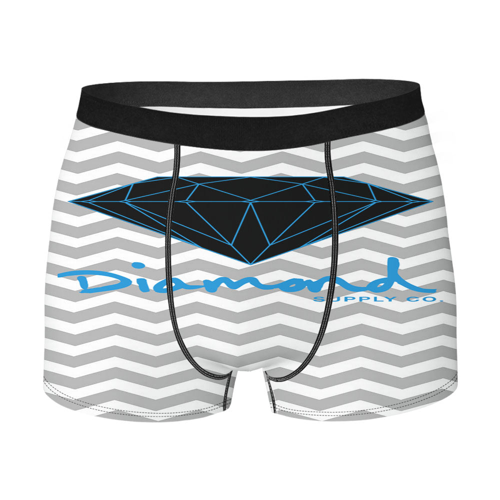 Blue Diamond Chevron Men'S Boxer Briefs