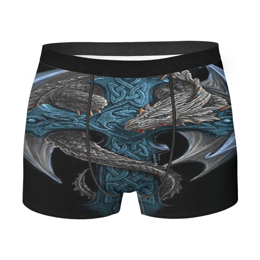 Blue Dragon Men'S Boxer Briefs