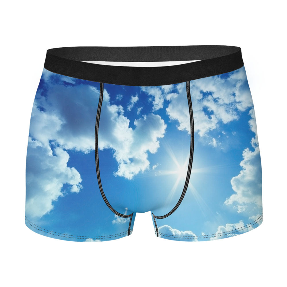 Blue Sky Summer Spring Men'S Boxer Briefs