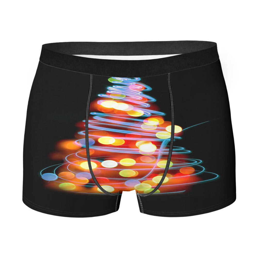 Blurred Xmas Tree Men'S Boxer Briefs