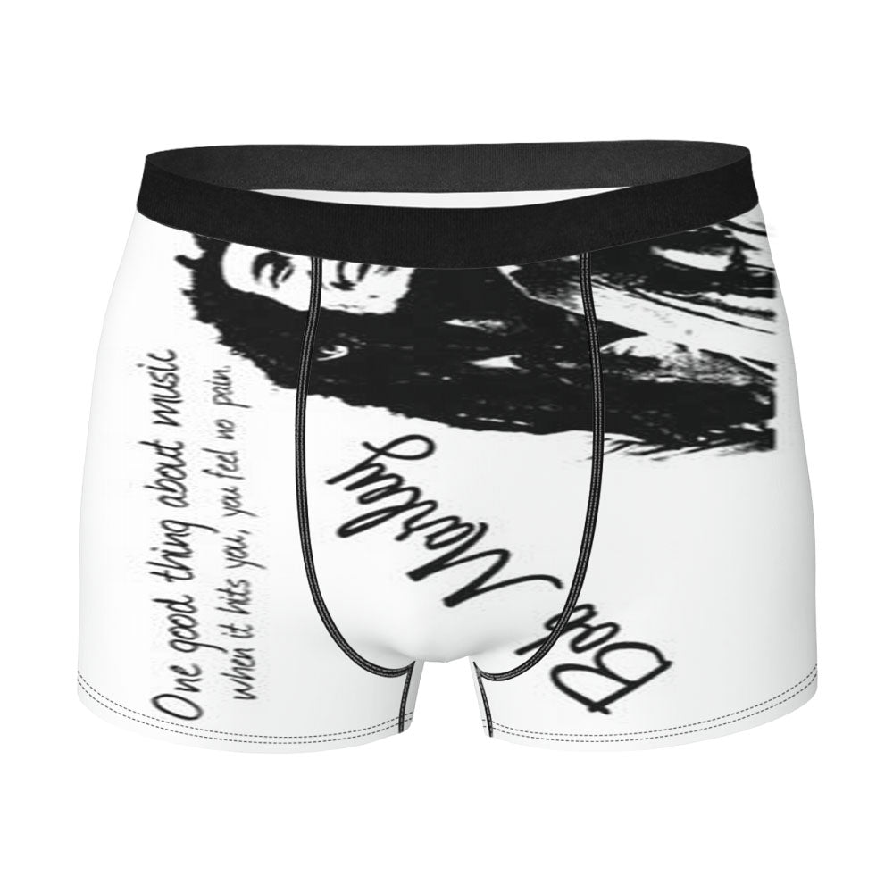 Bob Marley Quote One Good Thing About Music Men'S Boxer Briefs