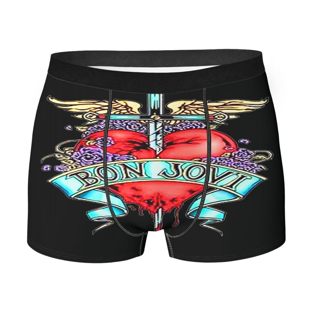 Bon Jovi Logo Black Men'S Boxer Briefs
