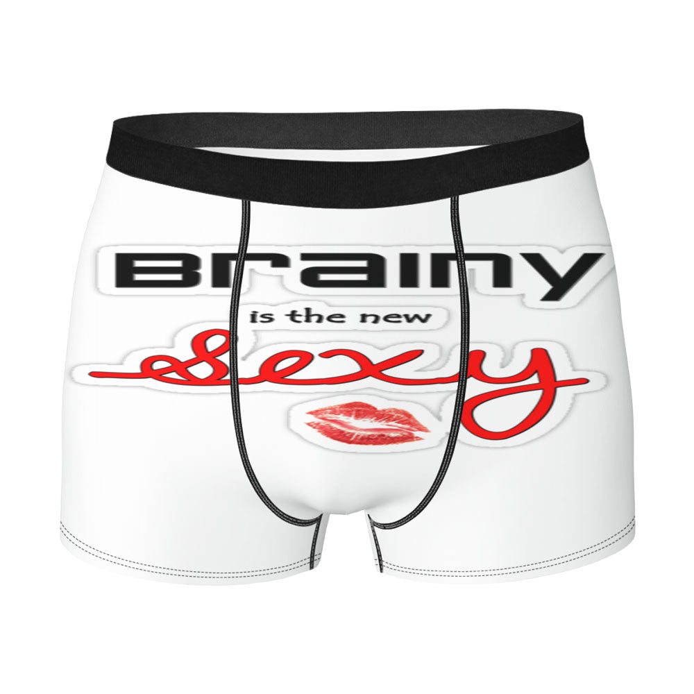 Brainy Is The New Sexy Men'S Boxer Briefs