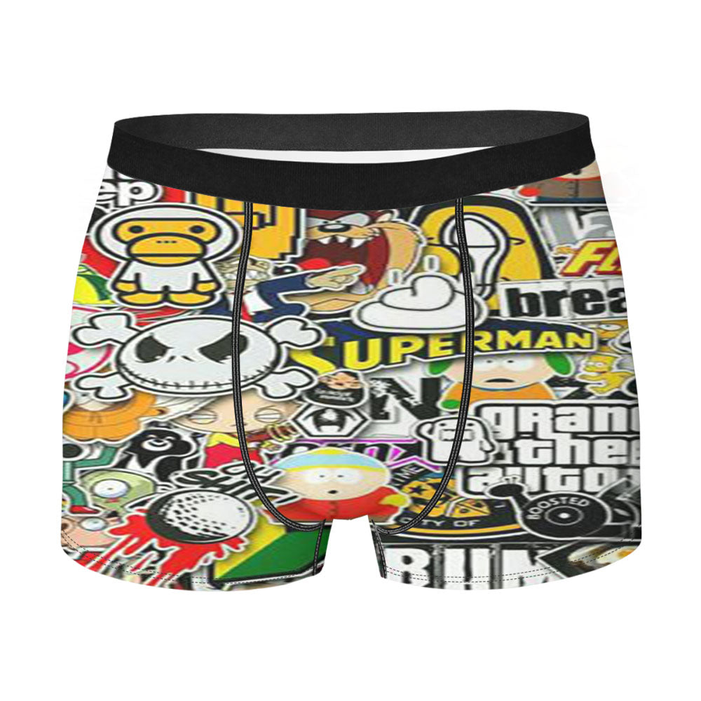 Brand Sticker Collage Men'S Boxer Briefs