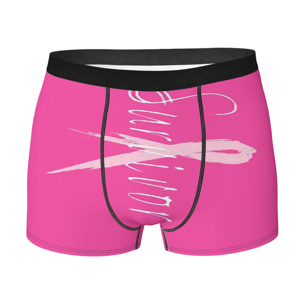 Breast Cancer Survivor Pink Men'S Boxer Briefs