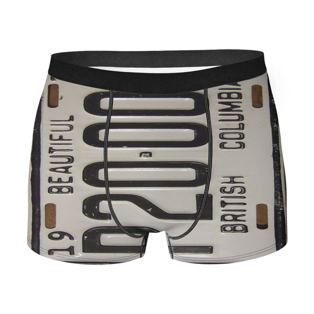 British Columbia Plat Number Men'S Boxer Briefs