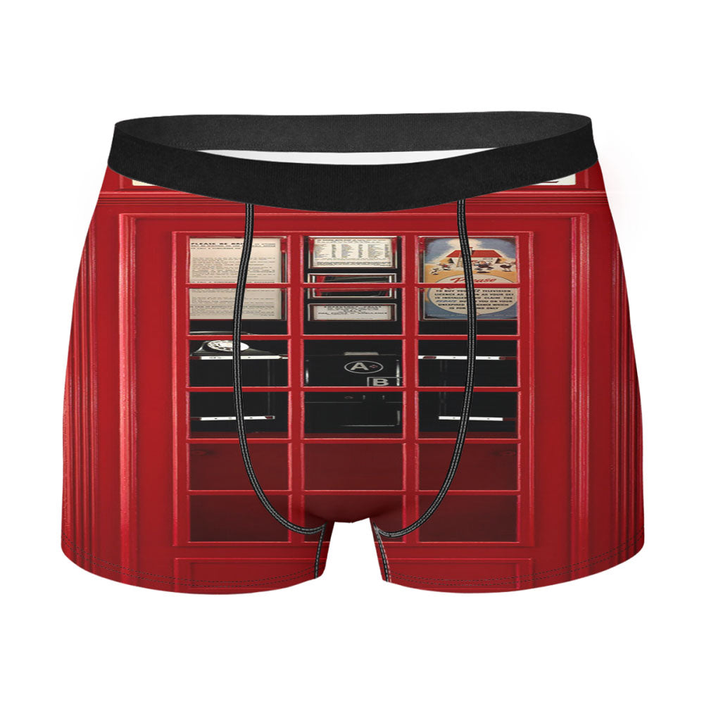 British Phone Box Men'S Boxer Briefs