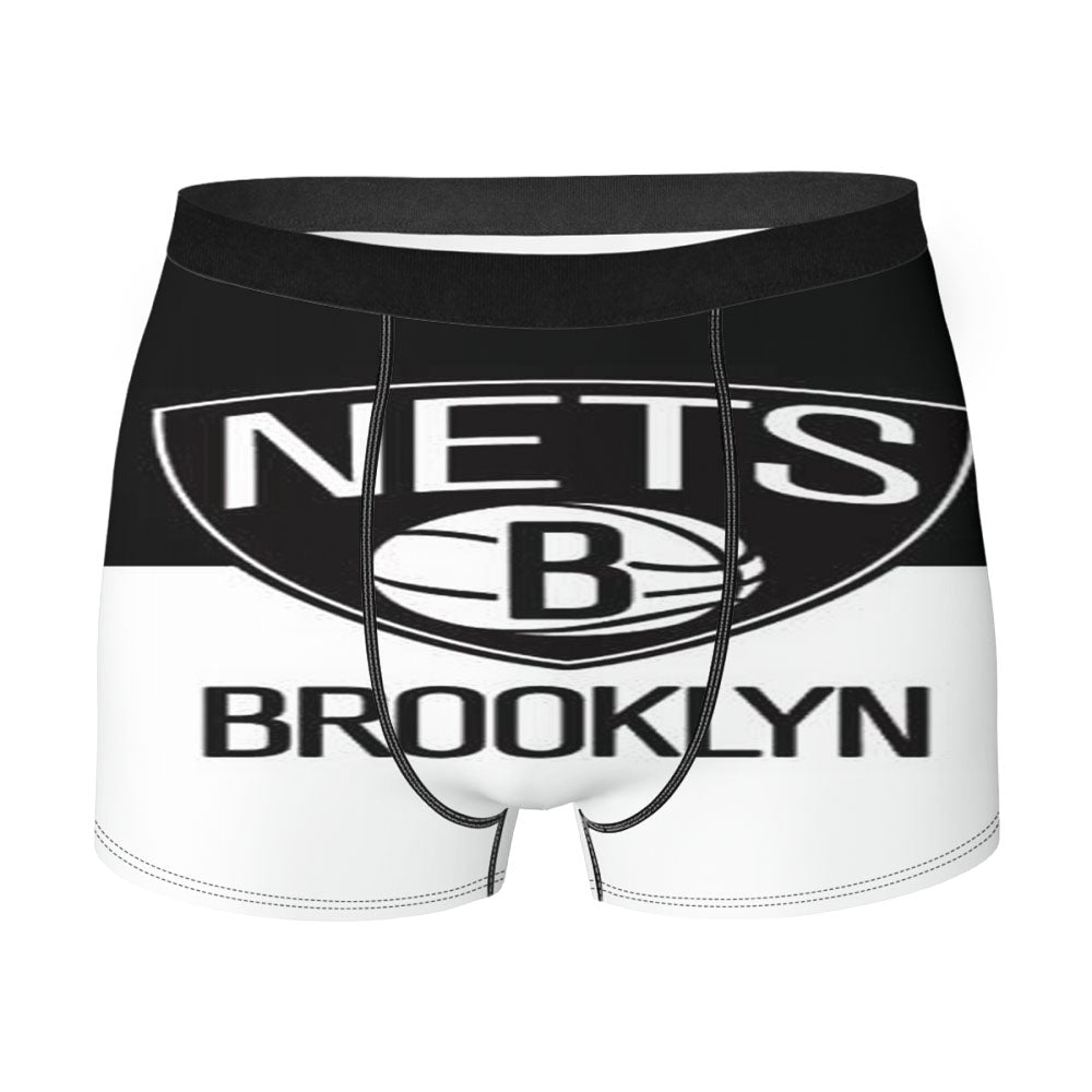 Brooklyn Nets Bw Logo-Split Men'S Boxer Briefs
