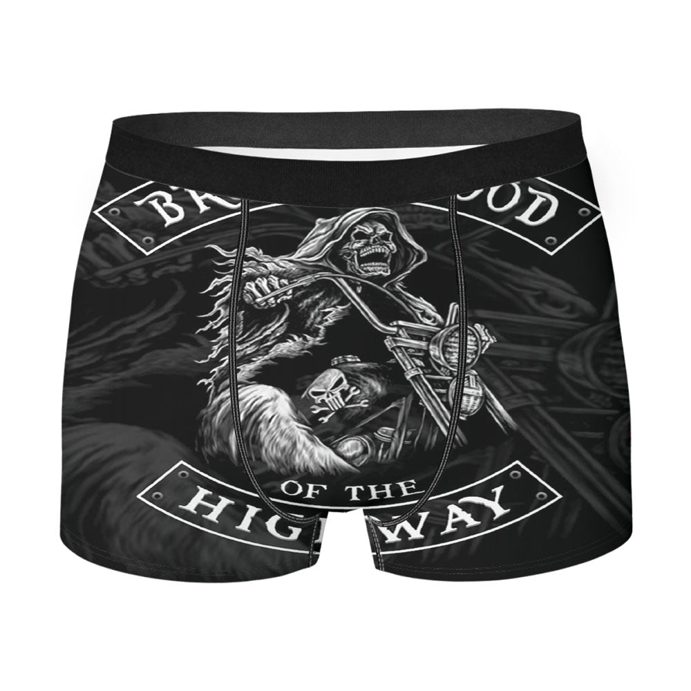 Brotherhood Of The Highway Skull Logo Men'S Boxer Briefs