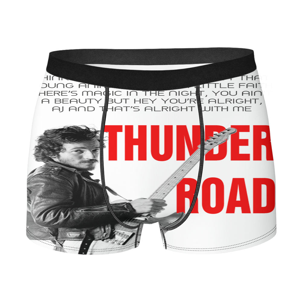 Bruce Springsteen Born To Run Quote Men'S Boxer Briefs