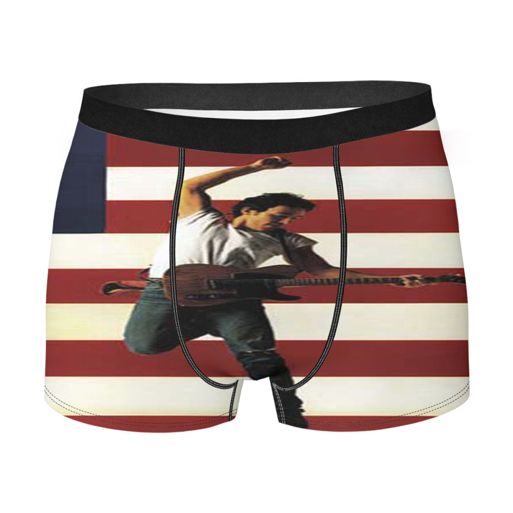 Bruce Springsteen Jump Flag Men'S Boxer Briefs