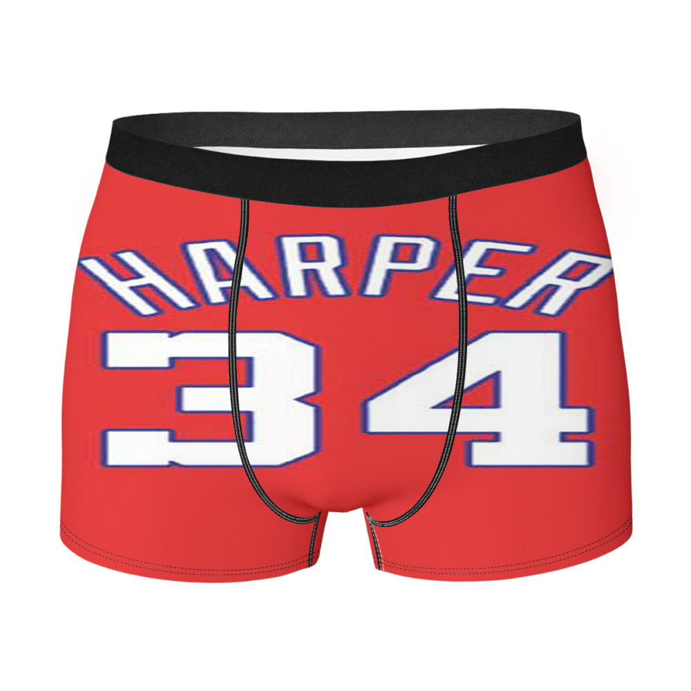 Bryce Harper Jersey 34 Men'S Boxer Briefs