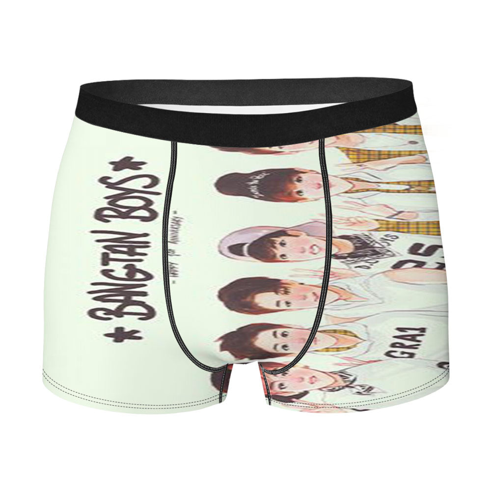 Bts Bangtan Boys Cartoon Men'S Boxer Briefs