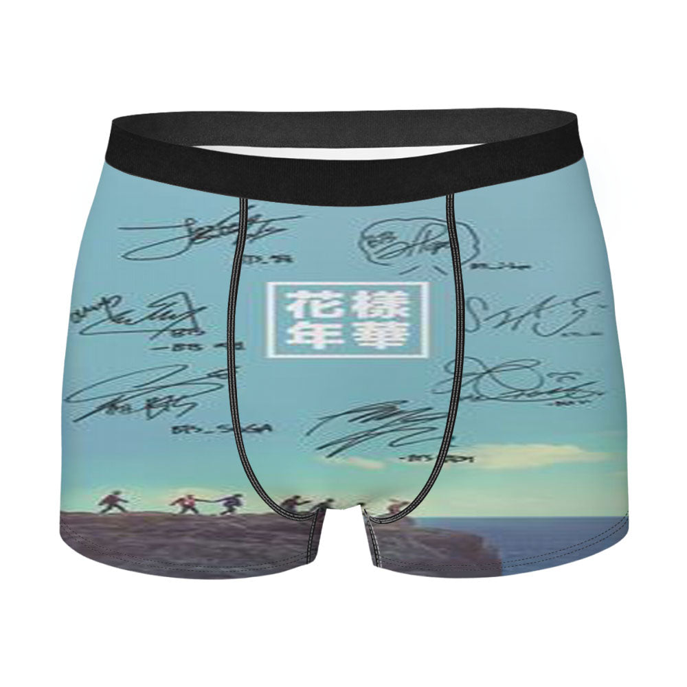 Bts Signatures Men'S Boxer Briefs