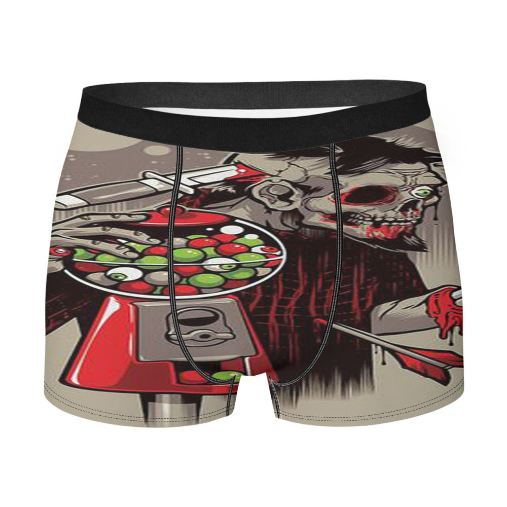 Bubbleye Gum Skull Men'S Boxer Briefs