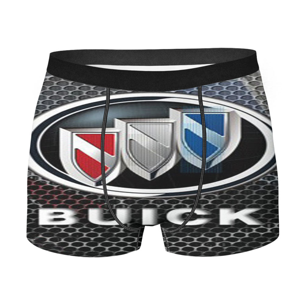 Buick White Logo American Sport Car Men'S Boxer Briefs