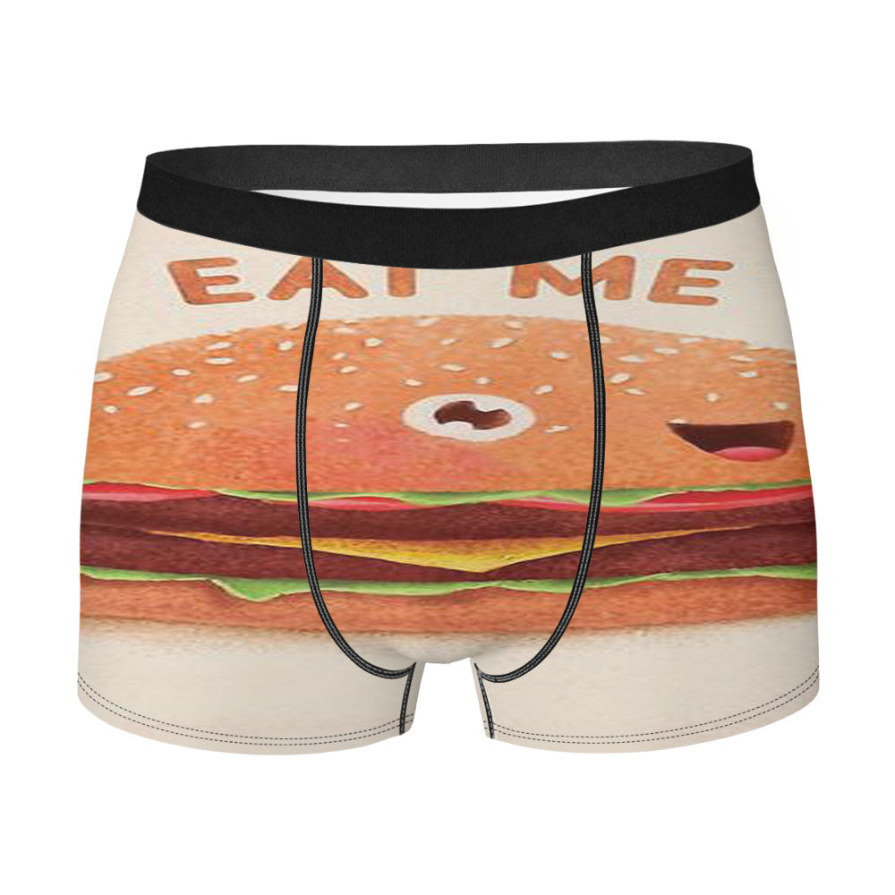 Burger Eat Me Men'S Boxer Briefs
