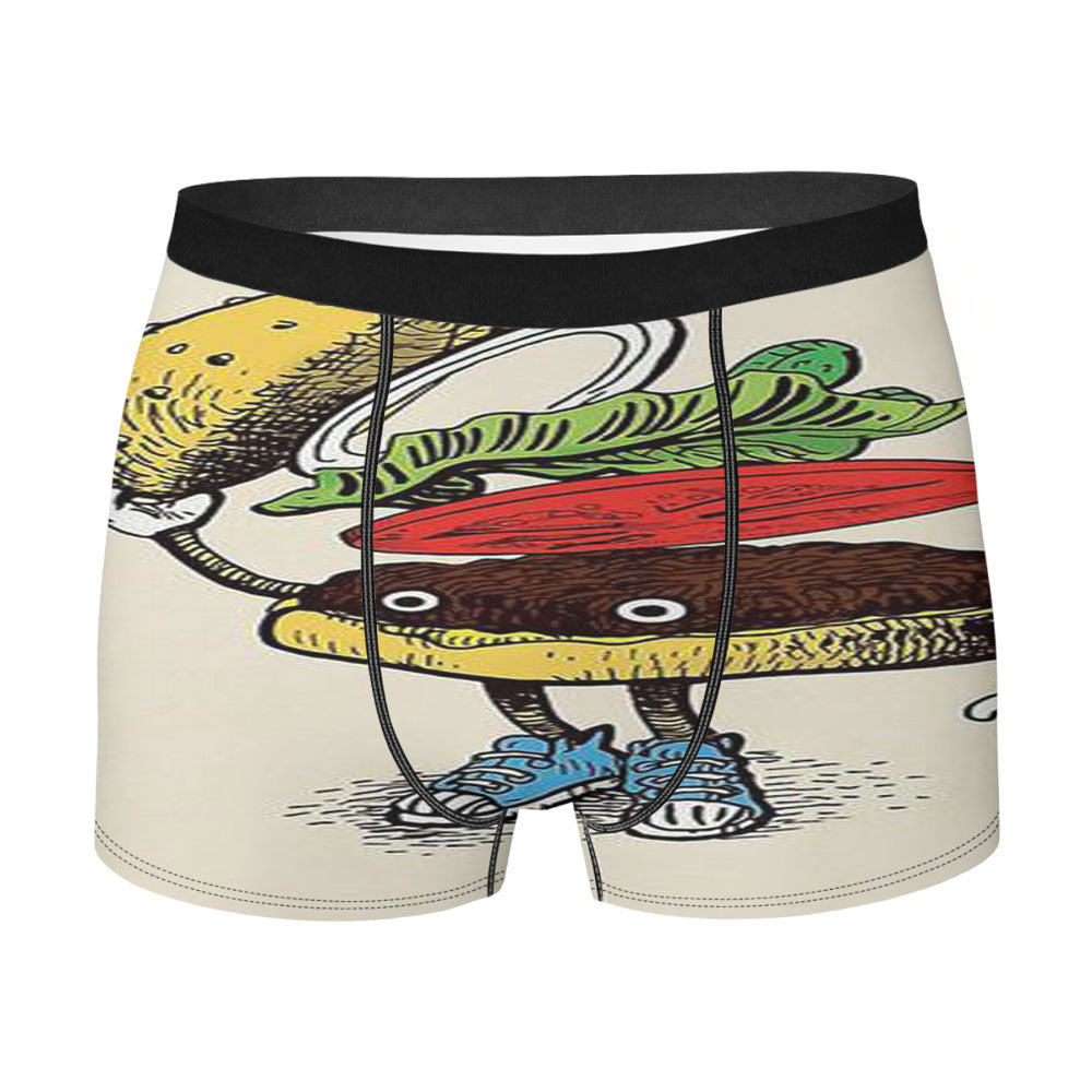 Burger Greeting Men'S Boxer Briefs