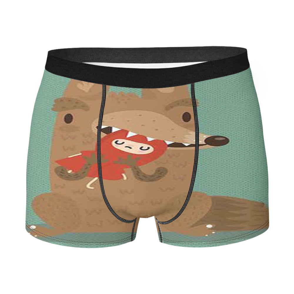 Bye Little Red Men'S Boxer Briefs