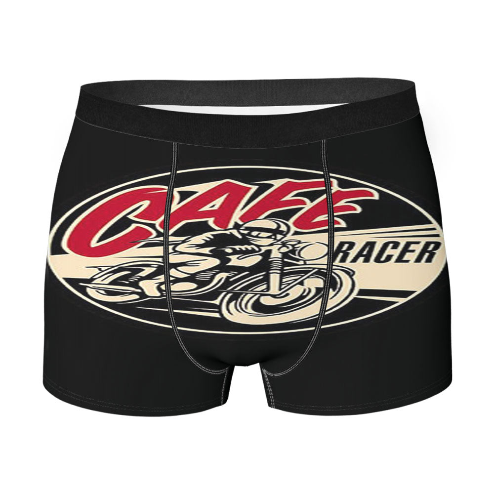 Cafe Race Black Men'S Boxer Briefs