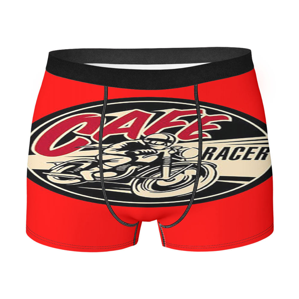Cafe Race Red Men'S Boxer Briefs