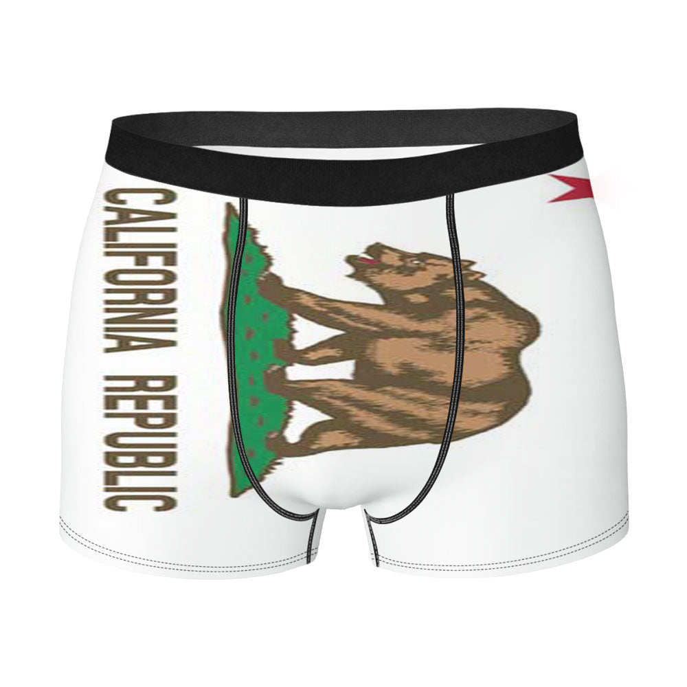 California Flag Plain Men'S Boxer Briefs