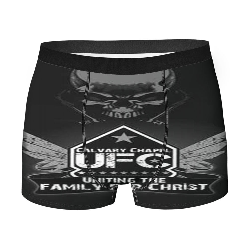 Calvary Chapel Ufc Logo Skull Men'S Boxer Briefs