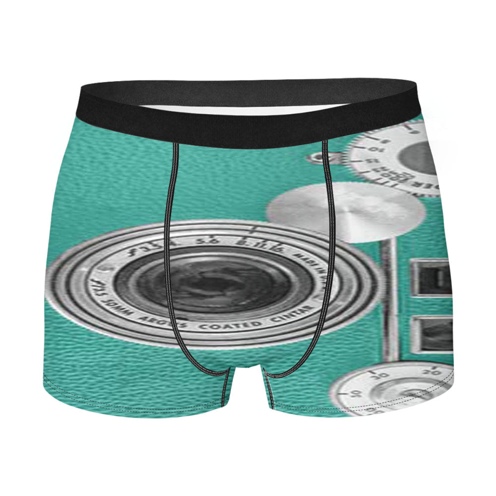 Camera Vintage Teal Men'S Boxer Briefs
