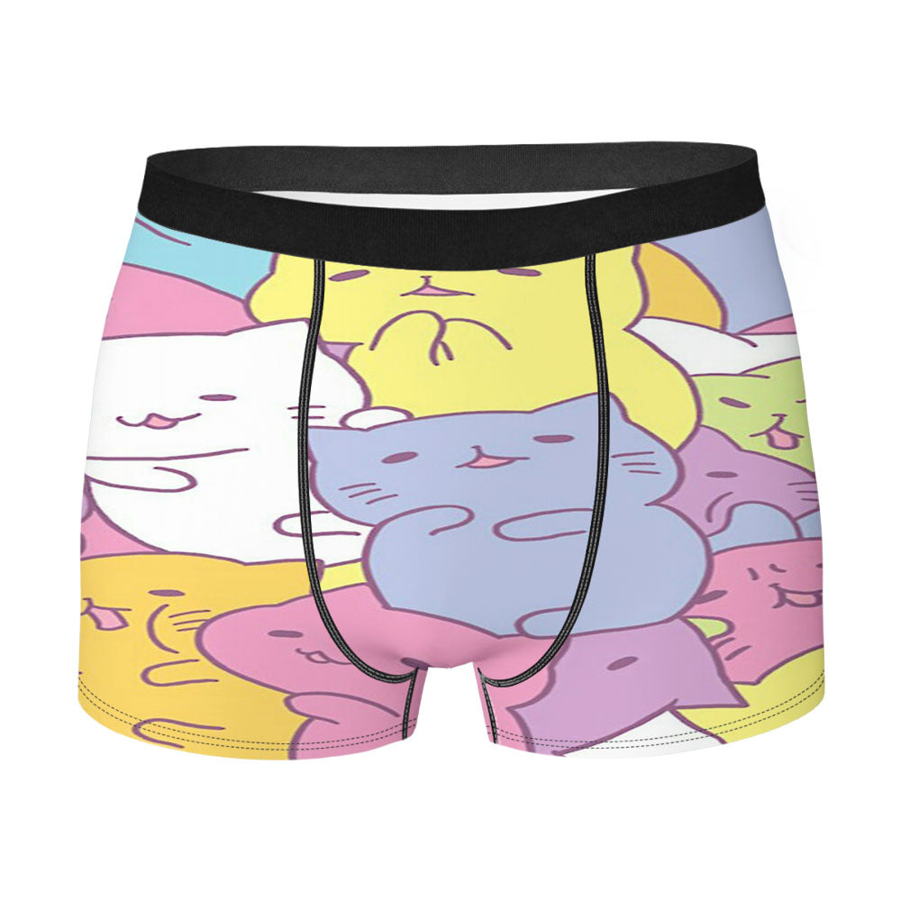 Candy Cute Cat Rainbow Men'S Boxer Briefs
