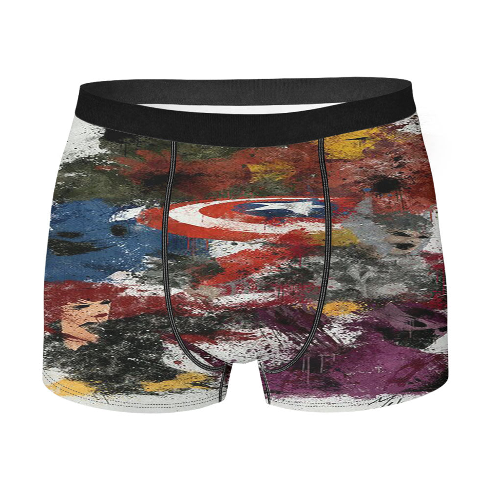 Capt America Men'S Boxer Briefs