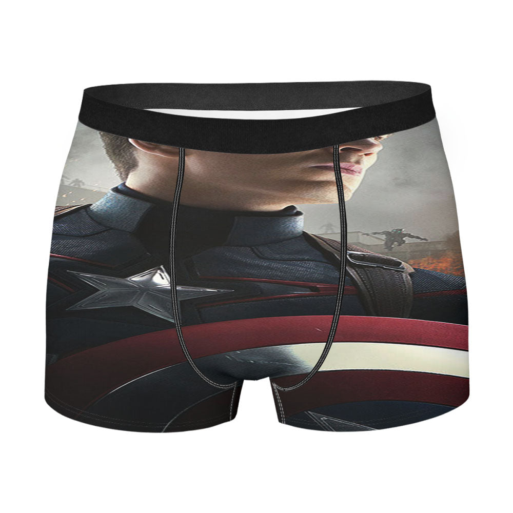 Captain America Photos Cover Marvels Avengers Men'S Boxer Briefs