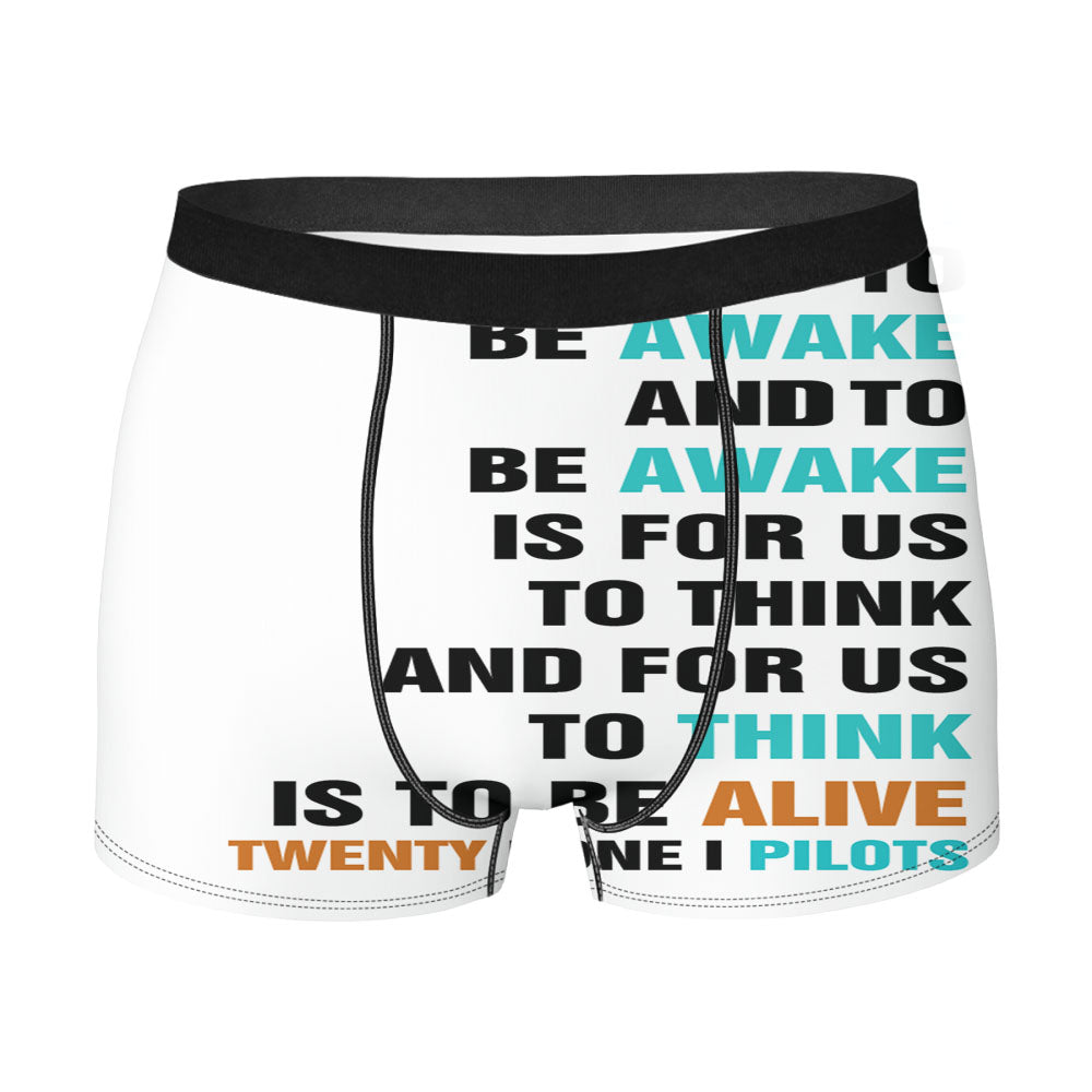 Car Radio Lyric Cover Men'S Boxer Briefs