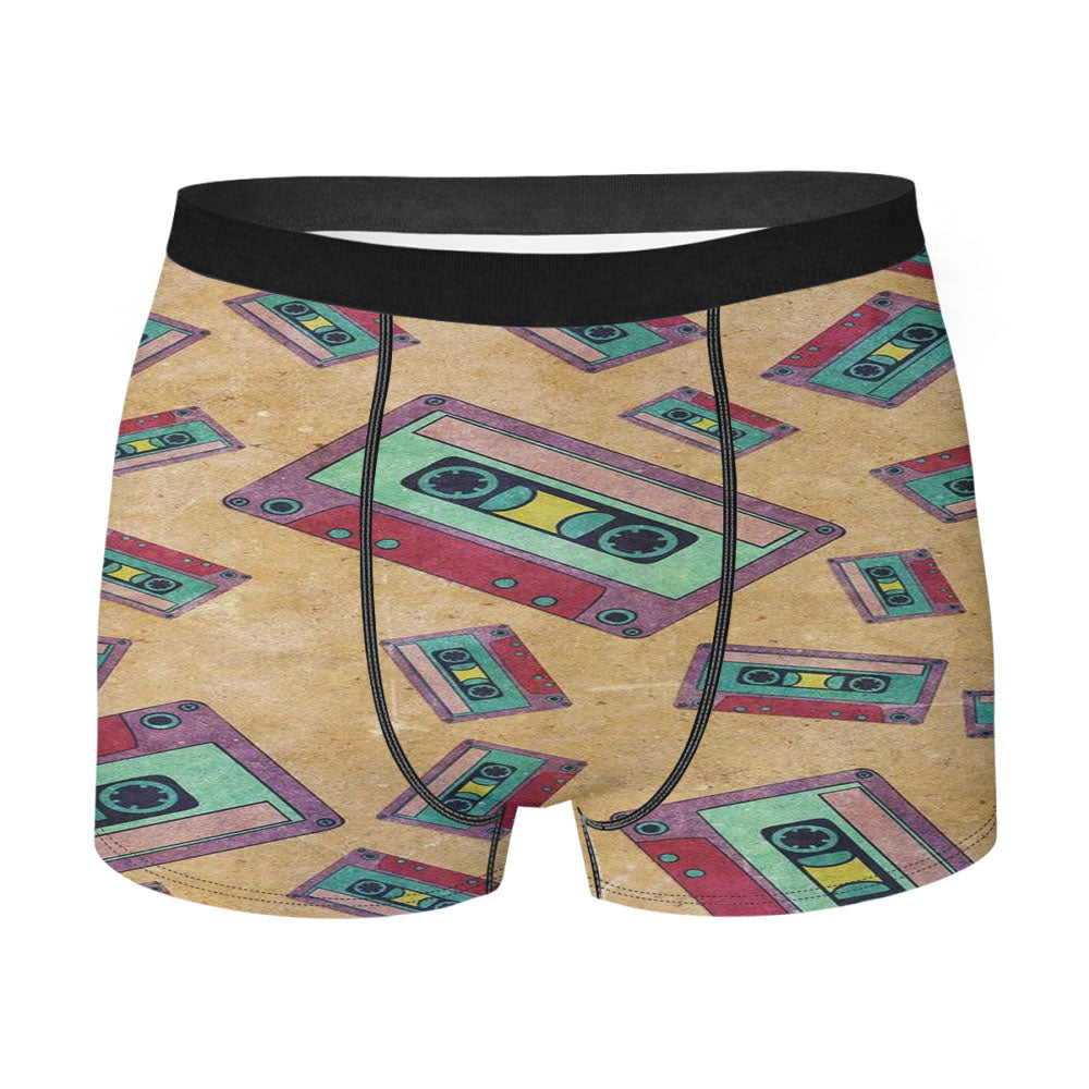 Caset On The Radio Men'S Boxer Briefs