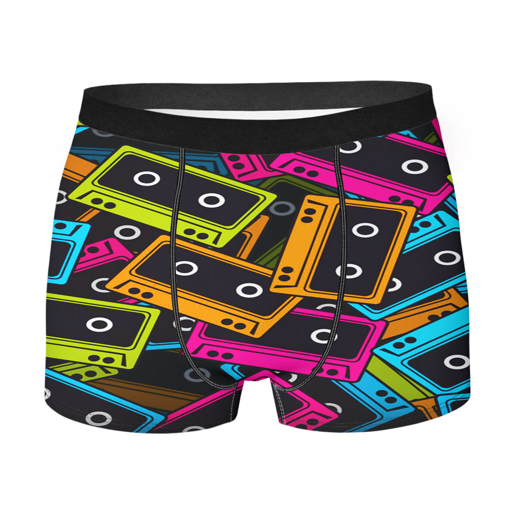Cassette Tape Multicolor Men'S Boxer Briefs