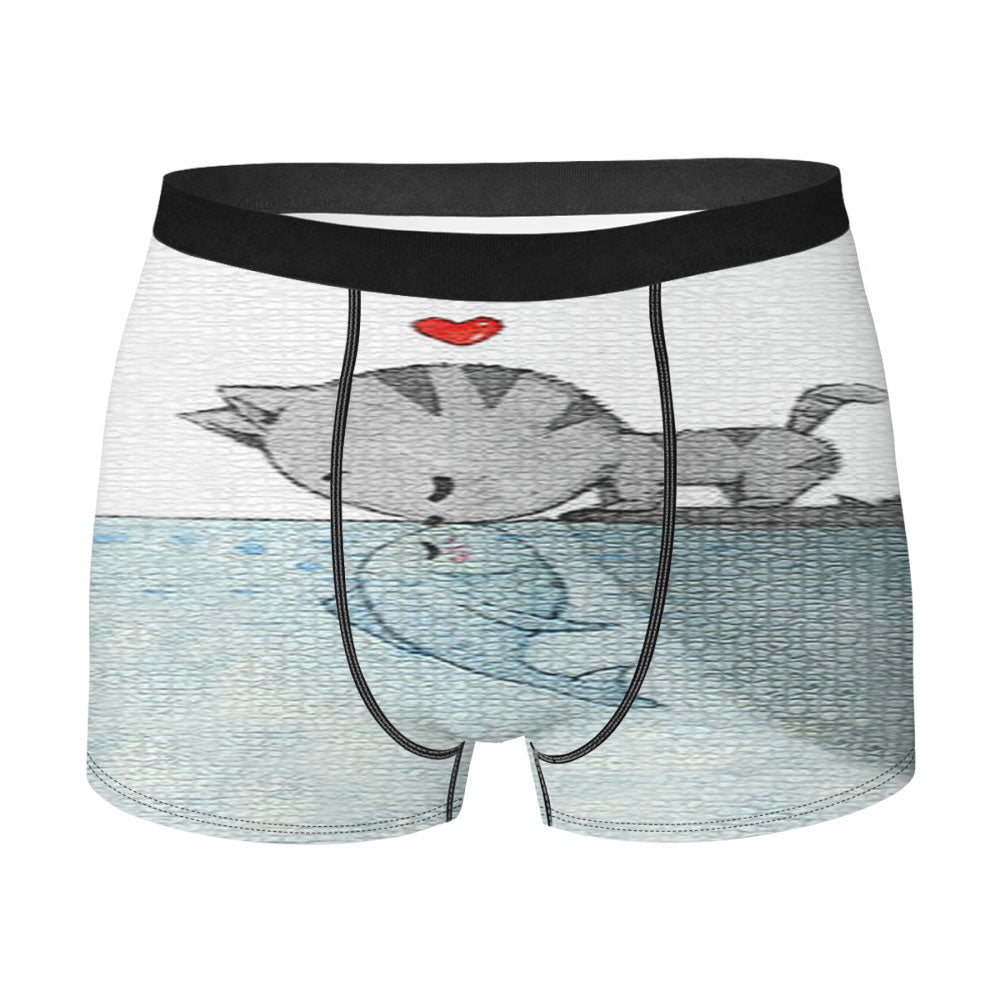 Cat Fish Men'S Boxer Briefs