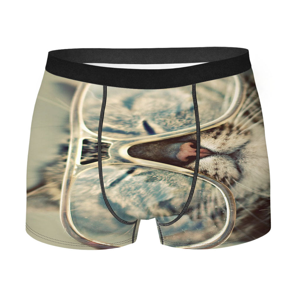 Cat Glasses 2 Men'S Boxer Briefs