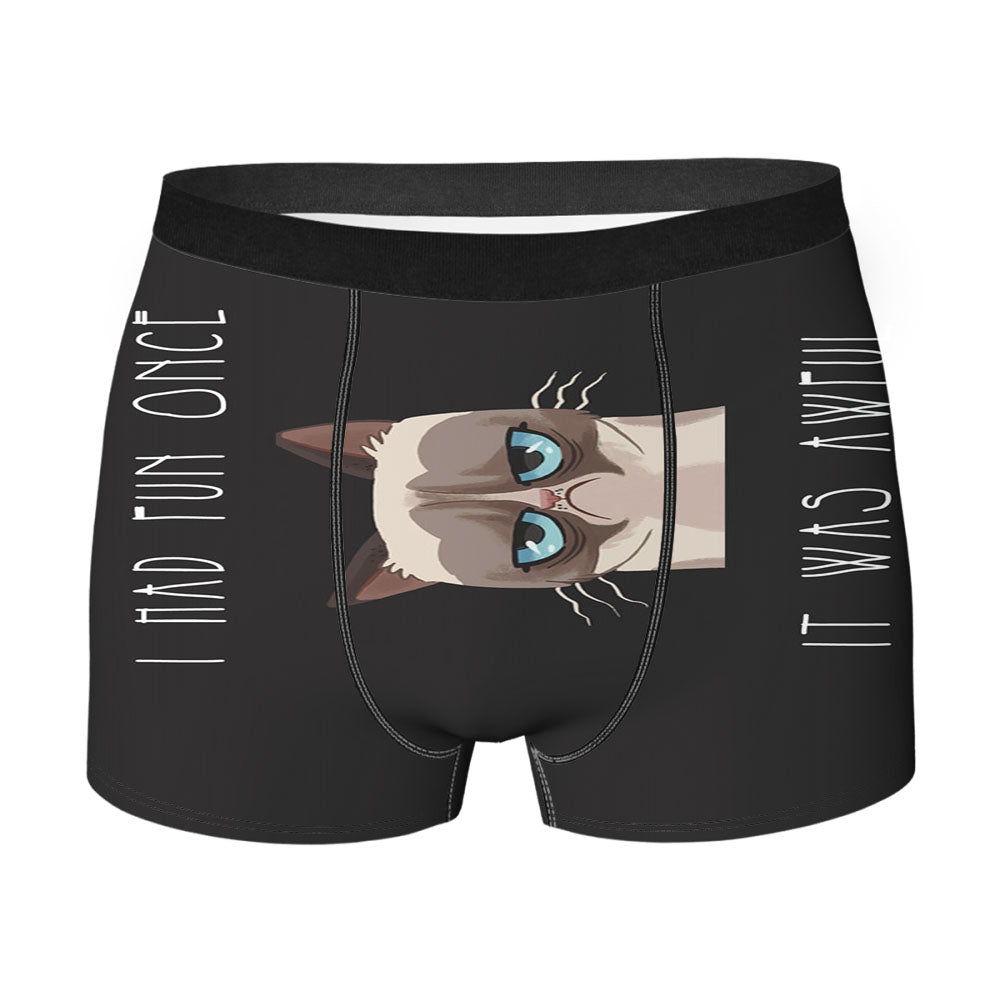 Cat I Had Fun Once Men'S Boxer Briefs