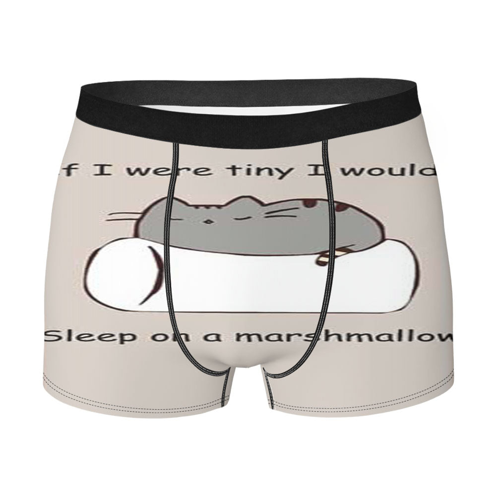 Cat Marshmallow Men'S Boxer Briefs