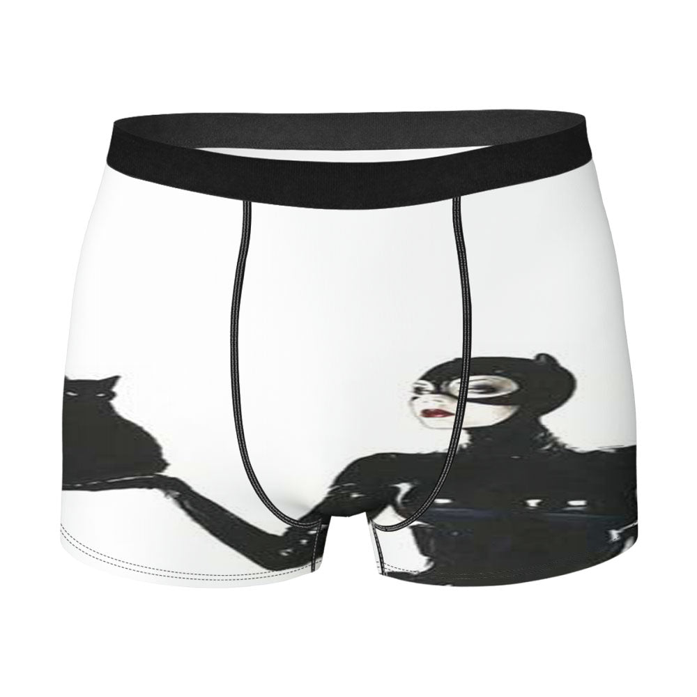 Catwoman Holding Cat Men'S Boxer Briefs