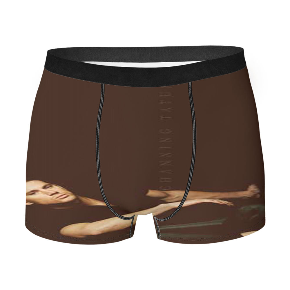 Channing Tatum Brown Bkg Men'S Boxer Briefs