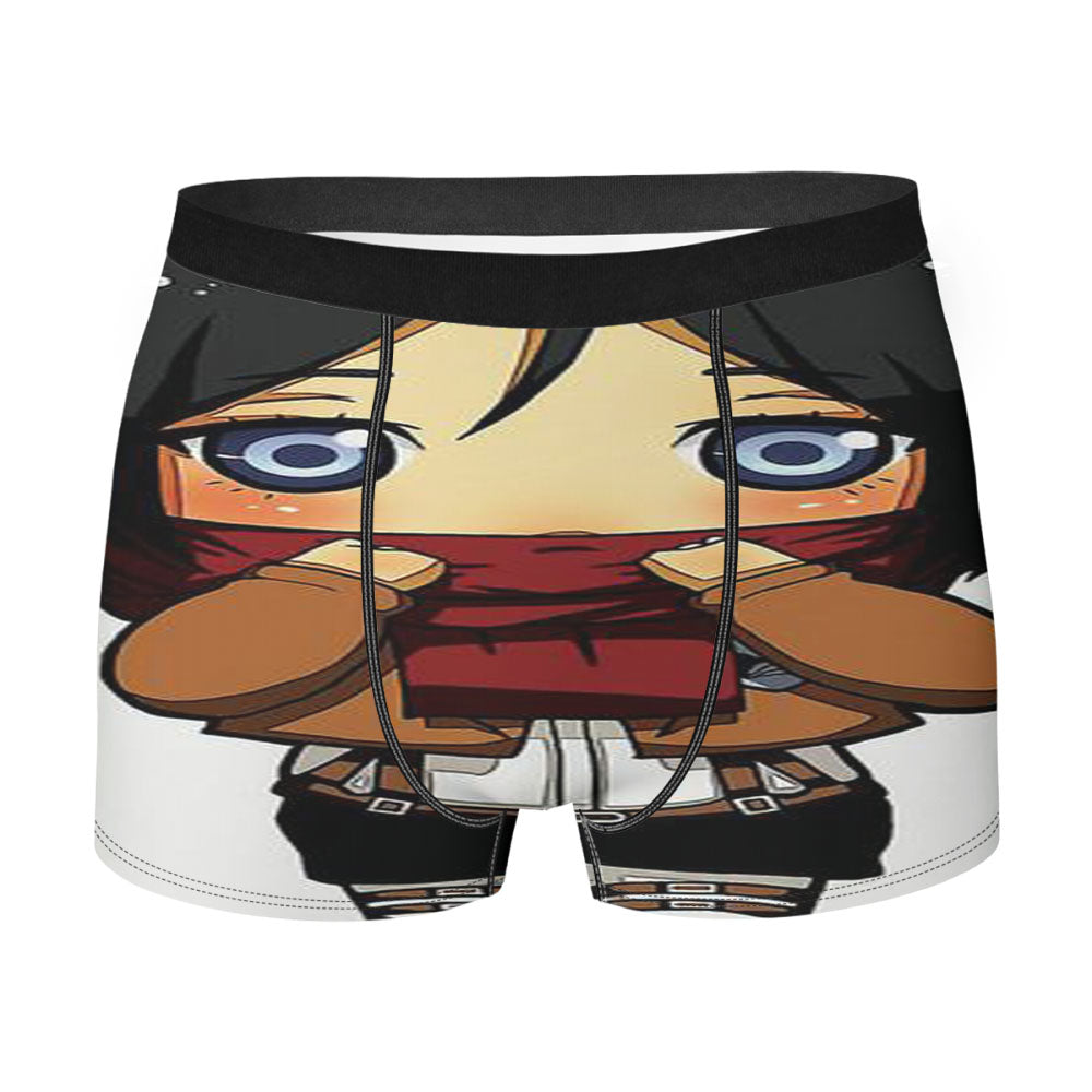 Chibi Mikasa Men'S Boxer Briefs