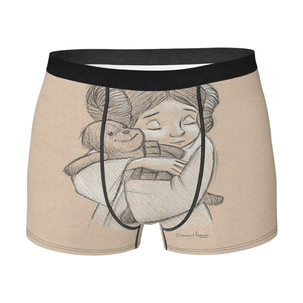 Children Beautifull Art Hug Men'S Boxer Briefs